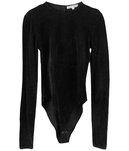 EMPORIO ARMANI 엠프리오 아르마니 긴팔 티셔츠 블랙 벨벳 코튼