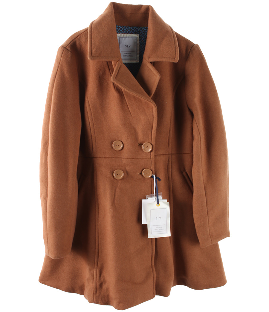 SLY 슬라이 울 폴리 모직 코트 새 제품 리테일가 14만원 여성 (S) 빈티지 편집샵